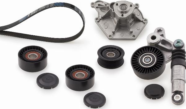 GATES KP66PK2500 - Pompa acqua + Kit cinghia Poly V www.autoricambi360.it