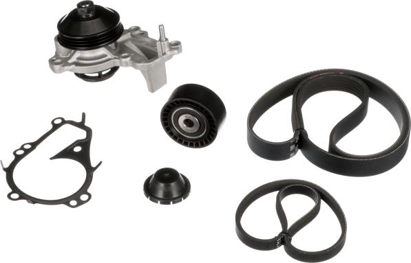 GATES KP16PK848SF - Pompa acqua + Kit cinghia Poly V www.autoricambi360.it