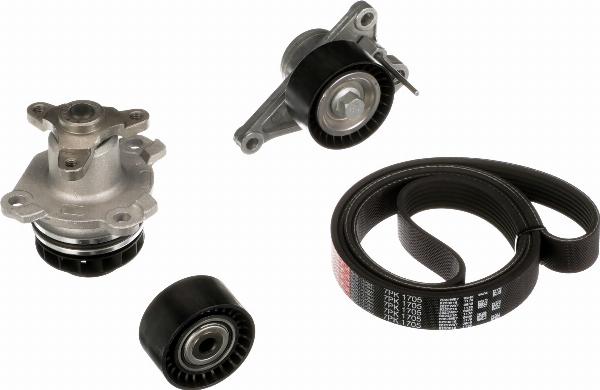 GATES KP17PK1705 - Pompa acqua + Kit cinghia Poly V www.autoricambi360.it