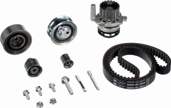 GATES KP25649XS-1 - Pompa acqua + Kit cinghie dentate www.autoricambi360.it