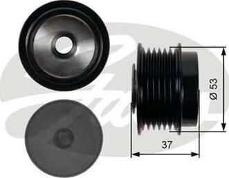 GATES OAP7015 - Puleggia cinghia, Alternatore www.autoricambi360.it
