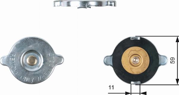 GATES RC117 - Tappo, radiatore www.autoricambi360.it