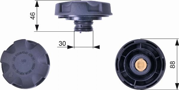 GATES RC241 - Tappo, serbatoio refrigerante www.autoricambi360.it