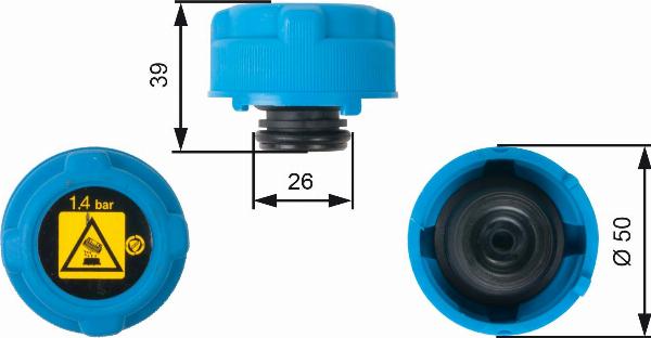 GATES RC216 - Tappo, serbatoio refrigerante www.autoricambi360.it