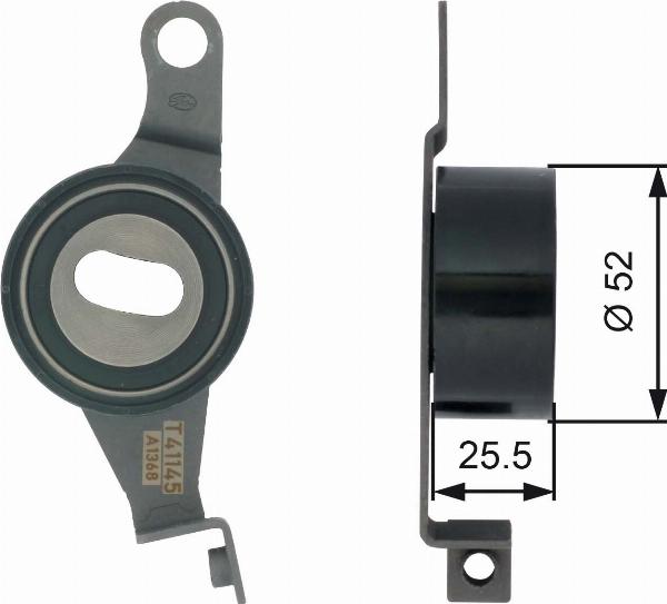 GATES T41145 - Rullo tenditore, Cinghia dentata www.autoricambi360.it