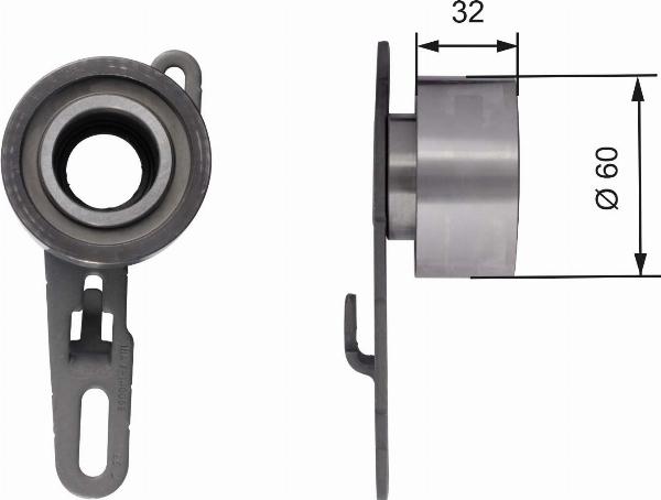 GATES T41150 - Tendicinghia, Cinghia dentata www.autoricambi360.it