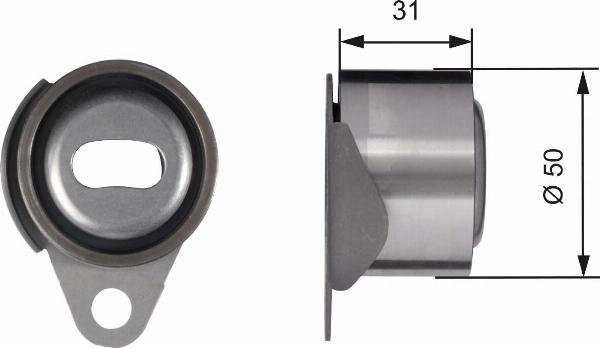 GATES T41157 - Rullo tenditore, Cinghia dentata www.autoricambi360.it
