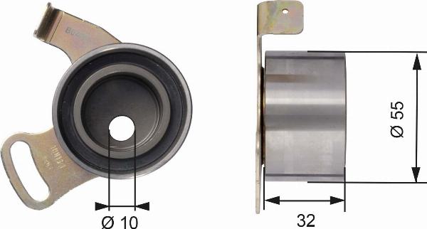 GATES T41168 - Rullo tenditore, Cinghia dentata www.autoricambi360.it