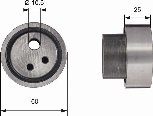 GATES T41113 - Rullo tenditore, Cinghia dentata www.autoricambi360.it