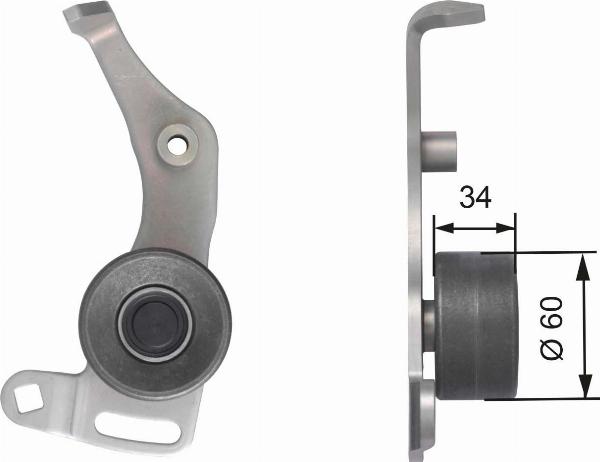 GATES T41138 - Rullo tenditore, Cinghia dentata www.autoricambi360.it