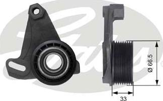 Gates T41173 - Rullo tenditore, Cinghia dentata www.autoricambi360.it