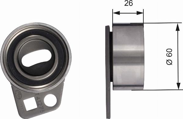 Gates T41275 - Rullo tenditore, Cinghia dentata www.autoricambi360.it