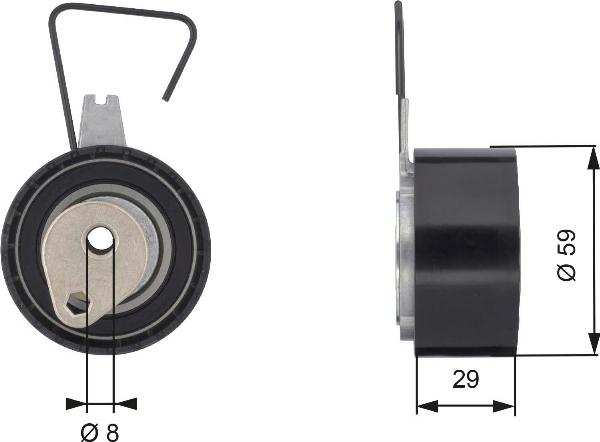Gates T43141 - Tendicinghia, Cinghia dentata www.autoricambi360.it