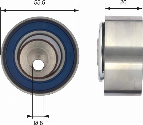 GATES T43156 - Rullo tenditore, Cinghia dentata www.autoricambi360.it