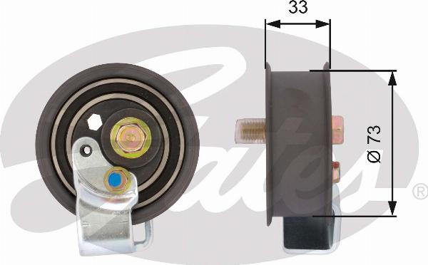 GATES T43123 - Rullo tenditore, Cinghia dentata www.autoricambi360.it
