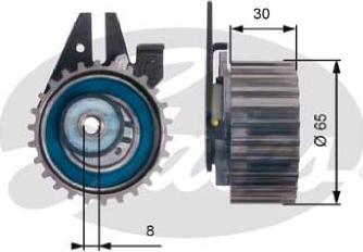 GATES T43211 - Rullo tenditore, Cinghia dentata www.autoricambi360.it