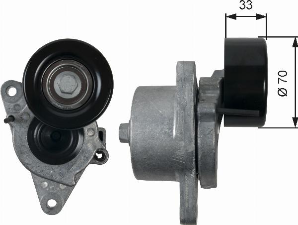 GATES T39170 - Galoppino / Guidacinghia, Cinghia Poly-V www.autoricambi360.it