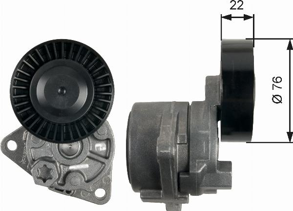 GATES T39217 - Galoppino / Guidacinghia, Cinghia Poly-V www.autoricambi360.it