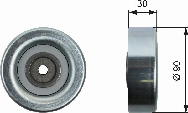 GATES T36415 - Galoppino / Guidacinghia, Cinghia Poly-V www.autoricambi360.it