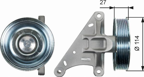 Gates T36429 - Galoppino / Guidacinghia, Cinghia Poly-V www.autoricambi360.it