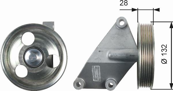 GATES T36428 - Galoppino / Guidacinghia, Cinghia Poly-V www.autoricambi360.it