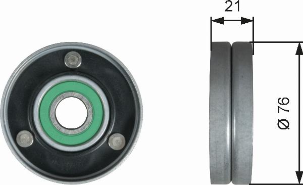 Gates T36730 - Galoppino / Guidacinghia, Cinghia Poly-V www.autoricambi360.it