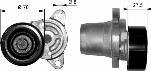 GATES T38454 - Tendicinghia, Cinghia Poly-V www.autoricambi360.it