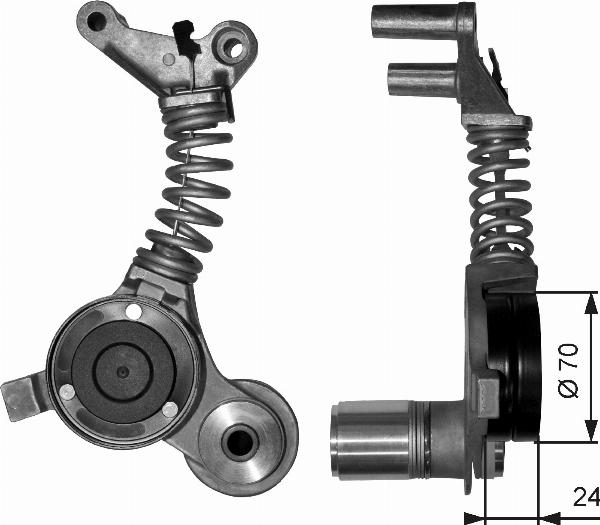 GATES T38406 - Smorzatore vibrazioni, Cinghia Poly-V www.autoricambi360.it