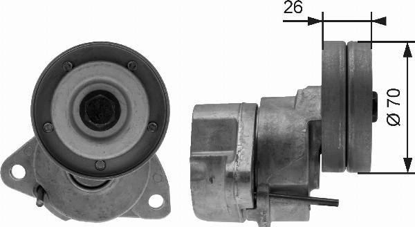 GATES T38154 - Tendicinghia, Cinghia Poly-V www.autoricambi360.it