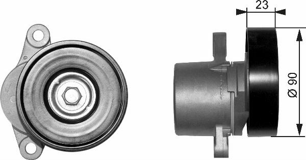 GATES T38156 - Tendicinghia, Cinghia Poly-V www.autoricambi360.it