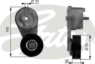 GATES T38164 - Tendicinghia, Cinghia Poly-V www.autoricambi360.it