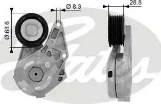 GATES T38175 - Tendicinghia, Cinghia Poly-V www.autoricambi360.it