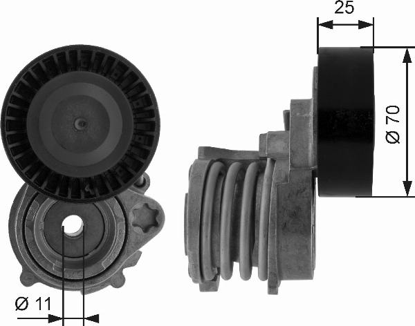 GATES T38384 - Tendicinghia, Cinghia Poly-V www.autoricambi360.it