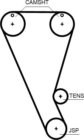 Gates T372HOB - Cinghia dentata www.autoricambi360.it