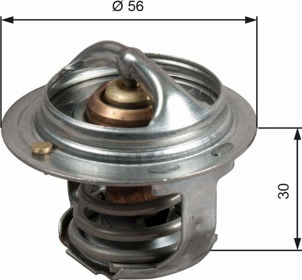 GATES TH50482G1 - Termostato, Refrigerante www.autoricambi360.it