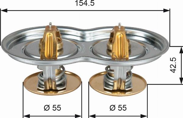 GATES TH51975/80G1 - Termostato, Refrigerante www.autoricambi360.it