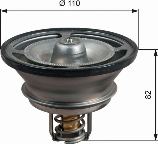 Gates TH51482G1 - Termostato, Refrigerante www.autoricambi360.it