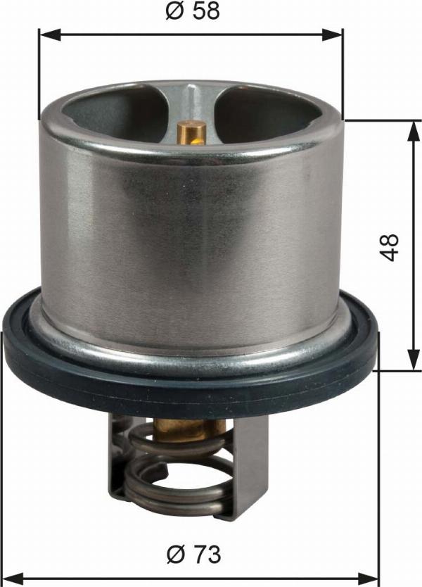 Gates TH51785G1 - Termostato, Refrigerante www.autoricambi360.it