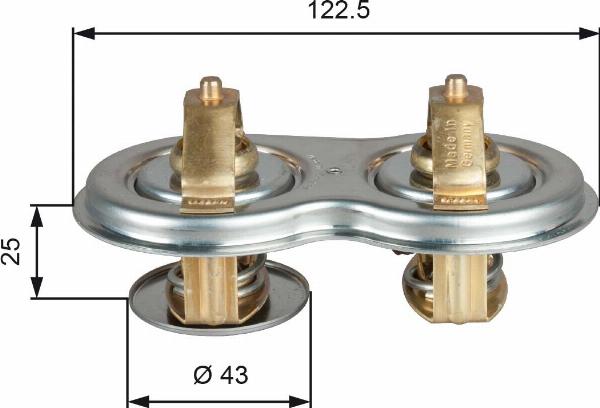 GATES TH52180/87G1 - Termostato, Refrigerante www.autoricambi360.it