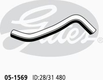 GATES 05-1569 - Flessibile radiatore www.autoricambi360.it