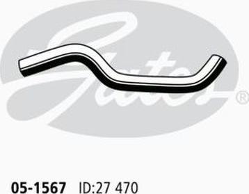 GATES 05-1567 - Flessibile radiatore www.autoricambi360.it