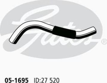 GATES 05-1695 - Flessibile radiatore www.autoricambi360.it