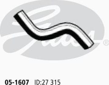 GATES 05-1607 - Flessibile radiatore www.autoricambi360.it