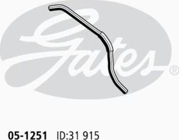 GATES 05-1251 - Flessibile radiatore www.autoricambi360.it