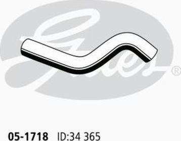 GATES 05-1718 - Flessibile radiatore www.autoricambi360.it