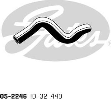 GATES 05-2246 - Flessibile radiatore www.autoricambi360.it