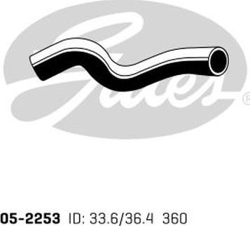 GATES 05-2253 - Flessibile radiatore www.autoricambi360.it