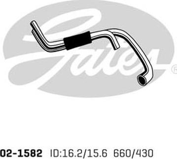 GATES 02-1582 - Flessibile radiatore www.autoricambi360.it