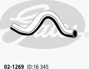 GATES 02-1269 - Flessibile radiatore www.autoricambi360.it