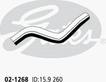 GATES 02-1268 - Flessibile radiatore www.autoricambi360.it